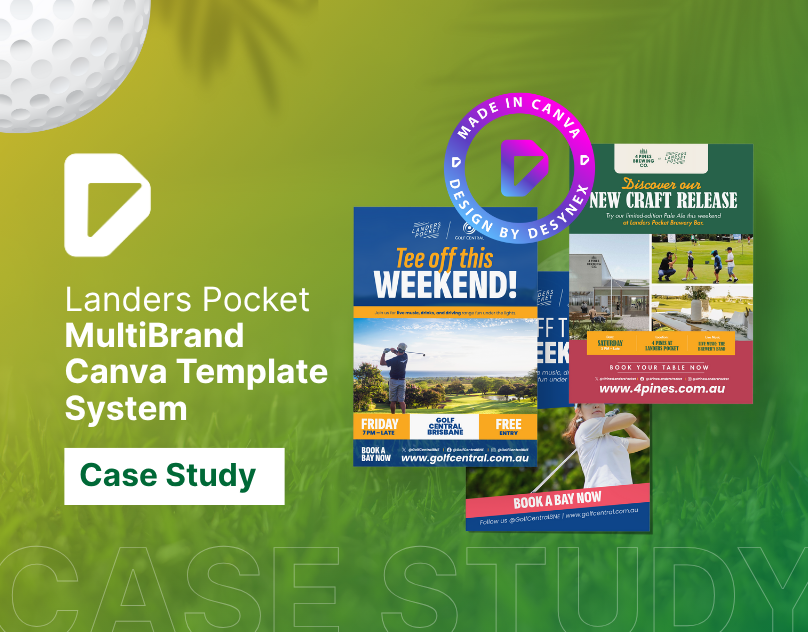 Landers Pocket multi-brand Canva template system