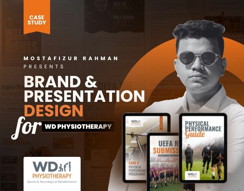 WD Physiotherapy brand and presentation design case study