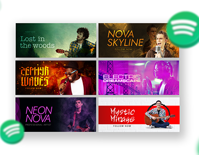 Spotify artist cover design series