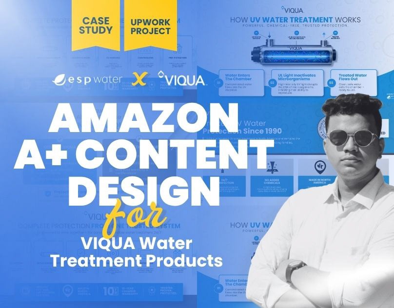 Amazon A plus content design for VIQUA water treatment products